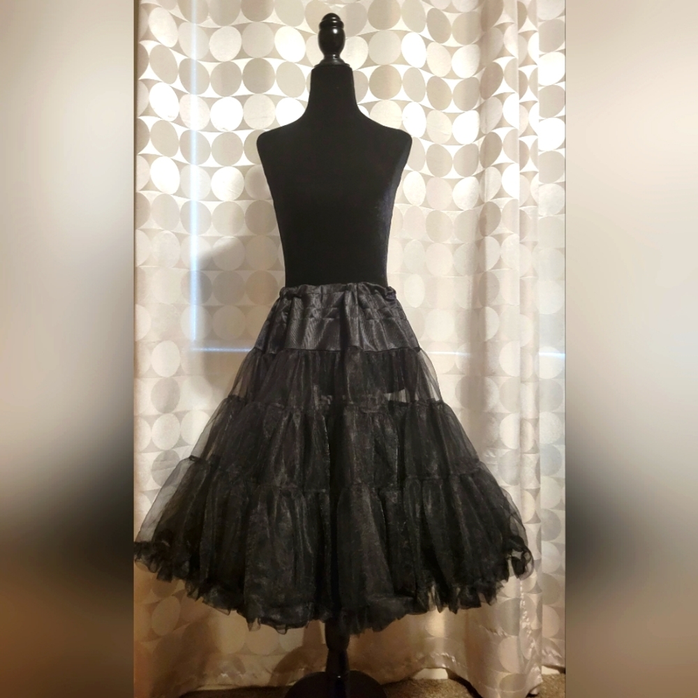 Hell Bunny Black Layered Tulle Dress